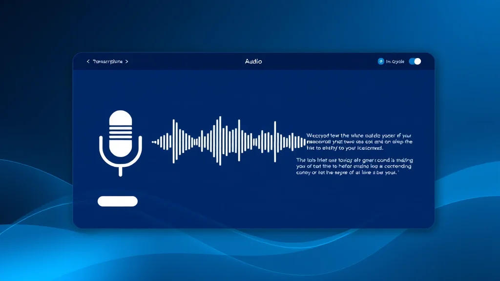 WhisperWeb UI demo showcasing the audio recording and transcription interface